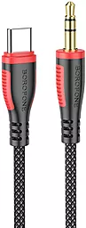 Аудио кабель Borofone BL14 Aux mini Jack 3.5 mm - USB Type-C M/M Cable 1 м black - фото Аудио кабель Borofone BL14 Aux mini Jack 3.5 mm - USB Type-C M/M Cable 1 м black