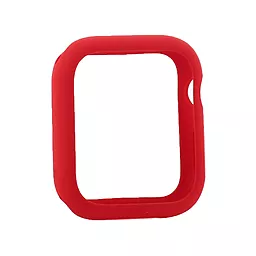 Чехол-накладка Coteetci Liquid Silicone Case For Apple Watch 4/5/6/SE 40mm Red (CS7067-RD)