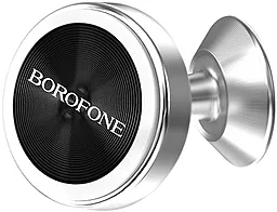 Держатель магнитный Borofone BH5 Platinum Magnetic Center Console Holder Silver - фото Держатель магнитный Borofone BH5 Platinum Magnetic Center Console Holder Silver