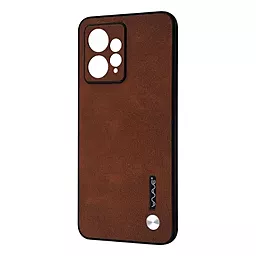 Чохол Wave Leather Case для Xiaomi Redmi Note 12 4G Dark Brown