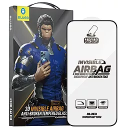 Защитное стекло Blueo Invisible Airbag Anti-broken для Apple iPhone 15 Pro (6.1") Black - фото Защитное стекло Blueo Invisible Airbag Anti-broken для Apple iPhone 15 Pro (6.1") Black