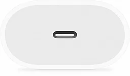 Сетевое зарядное устройство с быстрой зарядкой Apple 20W USB Type-C Replacement Power Adapter white - миниатюра 2