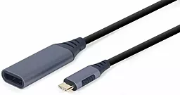 Видео переходник (адаптер) USB Type-C - DisplayPort 4k 60hz 0.15m gray (A-USB3C-DPF-01) Cablexpert - фото Видео переходник (адаптер) USB Type-C - DisplayPort 4k 60hz 0.15m gray (A-USB3C-DPF-01) Cablexpert