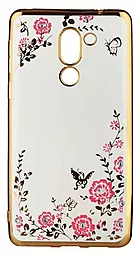 Чохол BeCover Flowers Series Huawei Honor GR5 2017 Gold (701295)