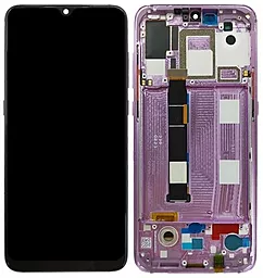 Дисплей Xiaomi Mi 9 с тачскрином и рамкой, оригинал, Purple