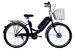 Электровелосипед складной с низкой рамой E-motion 36V 14Ah 350W / черно-синий