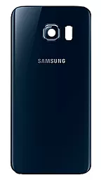 Задняя крышка корпуса Samsung Galaxy S6 EDGE G925F со стеклом камеры Original Black Sapphire - фото Задняя крышка корпуса Samsung Galaxy S6 EDGE G925F со стеклом камеры Original Black Sapphire