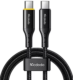 Кабель USB PD McDodo Nest Series Auto Power Off 100W 5A 1.2M USB Type-C - Type-C Cable Black (CA-3460)