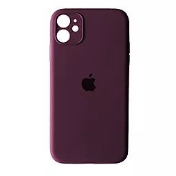 Чехол Silicone Case Full Camera for Apple iPhone 11 Plum