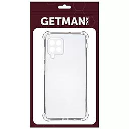 Чехол GETMAN Ease logo усиленные углы для Samsung Galaxy M32  Бесцветный (прозрачный) - миниатюра 2