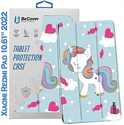 Чехол для планшета BeCover Smart Case для Xiaomi Redmi Pad 10.61" 2022 Unicorn (708741) - фото Чехол для планшета BeCover Smart Case для Xiaomi Redmi Pad 10.61" 2022 Unicorn (708741)