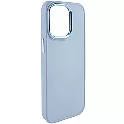Чехол Epik TPU Bonbon Metal Style для Apple iPhone 13 Pro (6.1") Голубой / Mist blue - миниатюра 2
