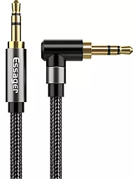 Аудио кабель Essager AUX mini Jack M/M 1.5м cable black (EYP35-WTA01) - миниатюра 2