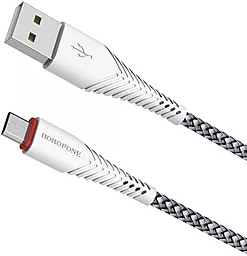 Кабель Borofone BX25 Powerful USB-A - micro USB 12w 2.4a 1м cable White - мініатюра 3