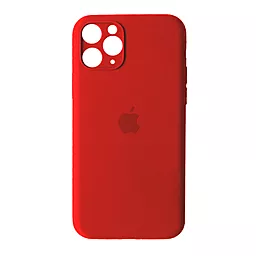 Чохол Silicone Case Full Camera Square для Apple iPhone 11 Pro Max Red