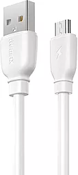 Кабель Remax RC-138m USB-A - micro USB 12w 2.4a 1м cable White - фото Кабель Remax RC-138m USB-A - micro USB 12w 2.4a 1м cable White
