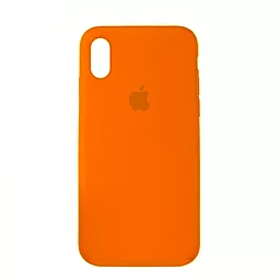 {"ru": "Чехол", "uk": "Чохол"} Silicone Case Full для Apple iPhone XS Max Orange