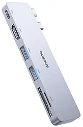 Мультипортовий Type-C хаб Baseus 6-in-1 USB 4.0 gray (B00052802811-04) - фото Мультипортовий Type-C хаб Baseus 6-in-1 USB 4.0 gray (B00052802811-04)