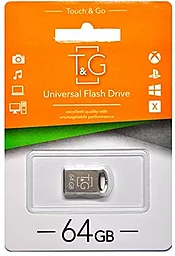 Флешка T&G 64GB 105 Metal Series Silver (TG105-64G) - фото Флешка T&G 64GB 105 Metal Series Silver (TG105-64G)