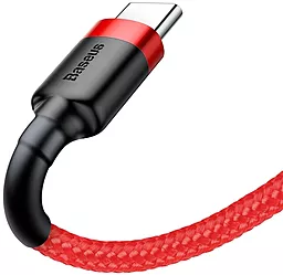 Кабель USB Baseus Cafule 2M USB Type-C Cable Red (CATKLF-C09) - миниатюра 4