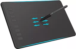 Графический планшет Huion Inspiroy H950P + перчатка Black - фото Графический планшет Huion Inspiroy H950P + перчатка Black