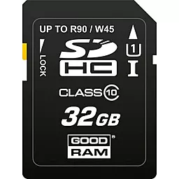 Карта пам'яті GooDRam SDHC 32GB Class 10 UHS-I U1 (SDC32GHCUHS1GRR10) - фото Карта пам'яті GooDRam SDHC 32GB Class 10 UHS-I U1 (SDC32GHCUHS1GRR10)