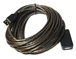 Кабель (шлейф) Voltronic USB(AM)-USB(AF) 5м с чипом Black