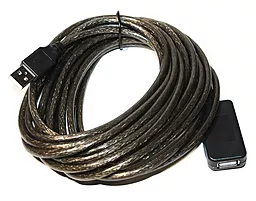 Кабель (шлейф) Voltronic USB(AM)-USB(AF) 5м с чипом Black - фото Кабель (шлейф) Voltronic USB(AM)-USB(AF) 5м с чипом Black