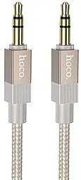 Аудио кабель Hoco UPA32 Clever AUX mini Jack 3.5 мм М/М сable 1 м gold