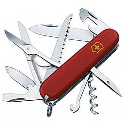 Мультитул Victorinox Huntsman Mat (1.3713_M0008p) Красный матовый лак желтый логотип - фото Мультитул Victorinox Huntsman Mat (1.3713_M0008p) Красный матовый лак желтый логотип