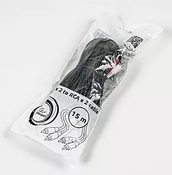 Аудіо кабель Cablexpert 2xRCA M/M Cable 5 м black (CCA-2R2R-5M) - мініатюра 3 Аудіо кабель Cablexpert 2xRCA M/M Cable 5 м black (CCA-2R2R-5M) - мініатюра 3