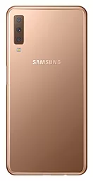 Задняя крышка корпуса Samsung Galaxy A7 2018 A750 со стеклом камеры Original Gold
