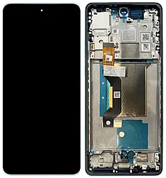 Дисплей Motorola Edge 60 Fusion (XT2503-4) с тачскрином и рамкой, оригинал, Amazonite