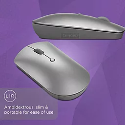 Комп'ютерна мишка Lenovo 600 Bluetooth Silent Mouse Iron Gray (GY50X88832) - мініатюра 10