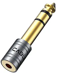 Аудіо перехідник Cabletime Jack 6.35 mm - mini Jack 3.5 mm M/F Grey (CA915149)