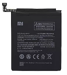 Акумулятор Xiaomi Redmi Note 5A (MDG6, MDE6, MDT6) / BN31 (3080 mAh) 12 міс. гарантії