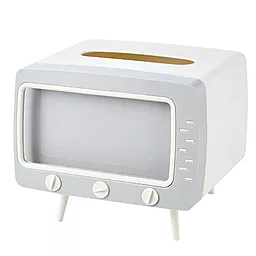 Держатель для телефона с салфетницей Tissue Box TV Gray - фото Держатель для телефона с салфетницей Tissue Box TV Gray