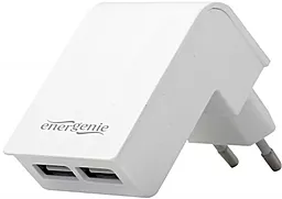 Сетевое зарядное устройство Energenie 2.1a 2xUSB-A ports charger white (EG-U2C2A-02-W) - фото Сетевое зарядное устройство Energenie 2.1a 2xUSB-A ports charger white (EG-U2C2A-02-W)