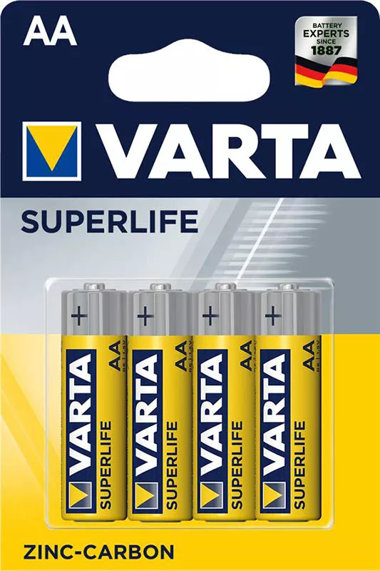 Батарейки Varta AA (R6) SuperLife 4шт