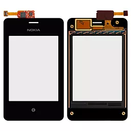 Сенсор (тачскрин) Nokia Asha 502 Dual Sim (original) Black - фото Сенсор (тачскрин) Nokia Asha 502 Dual Sim (original) Black