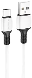 Кабель Borofone BX84 Rise USB-A - Type-C 15w 3a 1м cable White - фото Кабель Borofone BX84 Rise USB-A - Type-C 15w 3a 1м cable White