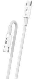 Кабель USB PD Jellico B22 100w 5a USB Type-C - Type-C cable white (RL075916)