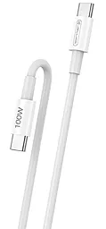 Кабель Jellico B22 USB Type-C - Type-C 100w 5a 1м PD cable White (RL075916) - фото Кабель Jellico B22 USB Type-C - Type-C 100w 5a 1м PD cable White (RL075916)