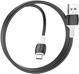 Кабель Borofone BX84 Rise USB-A - micro USB 12w 2.4a 1м cable Black - миниатюра 3 Кабель Borofone BX84 Rise USB-A - micro USB 12w 2.4a 1м cable Black - миниатюра 3