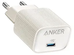 Сетевое зарядное устройство Anker PowerPort 511 Nano IV 30w PD USB-C fast charger white (A2337G21) - фото Сетевое зарядное устройство Anker PowerPort 511 Nano IV 30w PD USB-C fast charger white (A2337G21)