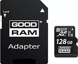 Карта памяти GooDRam microSDXC 128GB Class 10 UHS-I U1 + SD-адаптер (M1AA-1280R12)