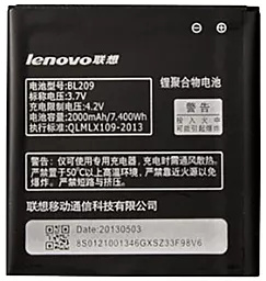 Аккумулятор Lenovo A760 IdeaPhone / BL209 (2000 mAh)