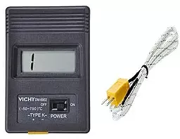 Электронный термометр Vishy DM-6902 (-50 ~750C) с термопарой и цифровой индикацией