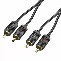 Аудіо кабель Hoco UPA29 BL13 2хRCA M/M 1.5 м Cable black