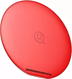 Беспроводное (индукционное) зарядное устройство быстрой QI зарядки Usams Wireless Fast Charging Pad Red (US-CD33)